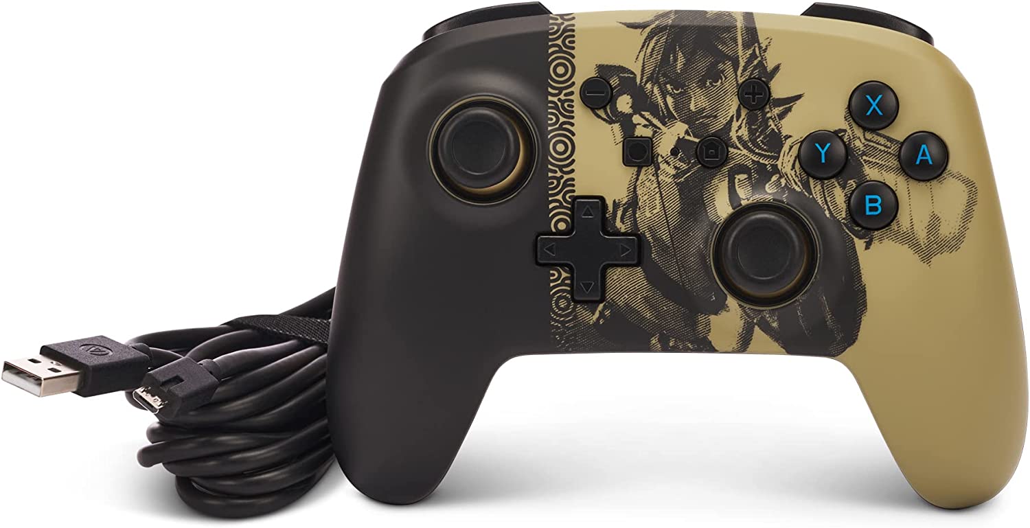 Геймпад PowerA Enhanced Ancient Archer за Nintendo Switch, жичен, USB, кафяв - характеристика 1