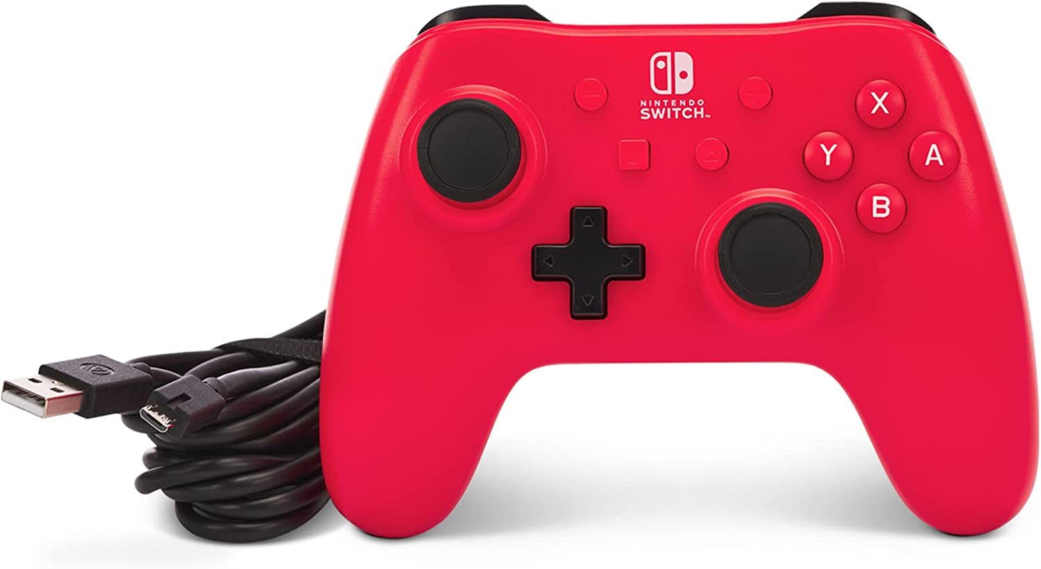 Геймпад PowerA Enhanced Raspberry Red за Nintendo Switch, жичен, USB, червен - характеристика 1