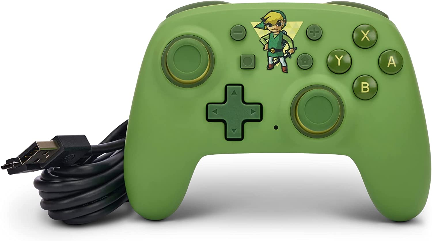 Геймпад PowerA Nano Toon Link за Nintendo Switch, жичен, USB, зелен - характеристика 1