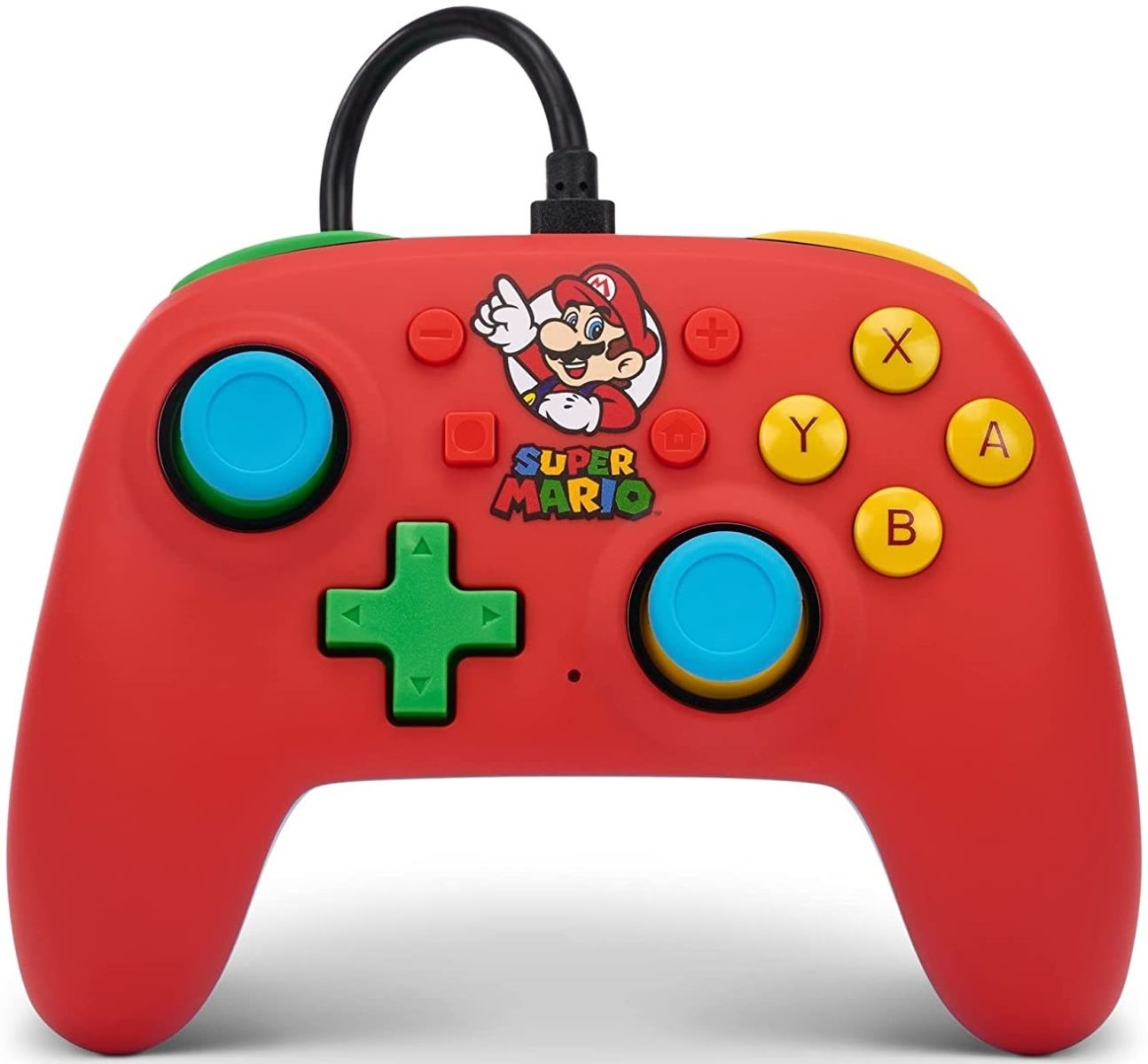 Геймпад PowerA Nano Mario Medley за Nintendo Switch, жичен, USB, червен - характеристика 1