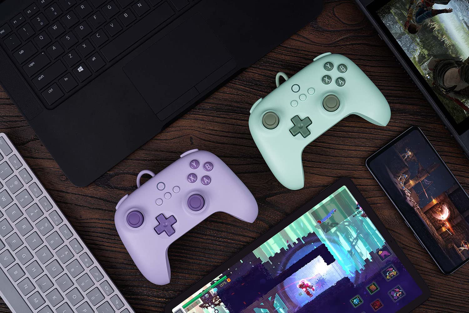 Геймпад 8Bitdo 8Bitdo Ultimate C Wired Purple, за Android/PC, USB, лилав - характеристика 1