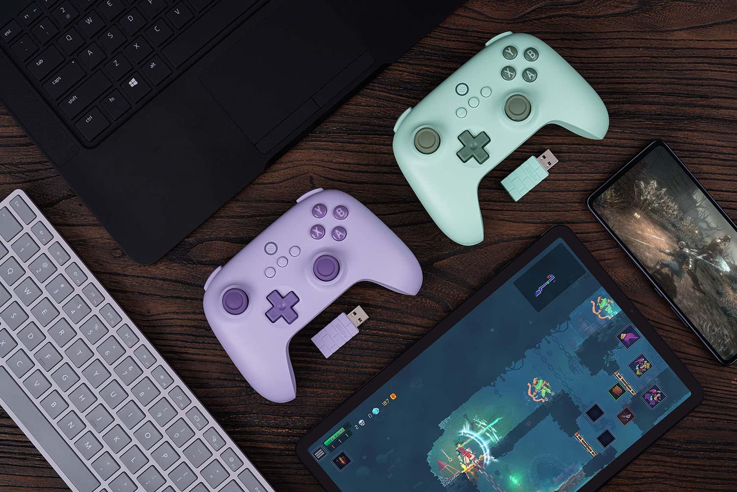 Геймпад 8Bitdo Ultimate C 2.4G Purple, безжичен, за Android/PC, USB, лилав - характеристика 1