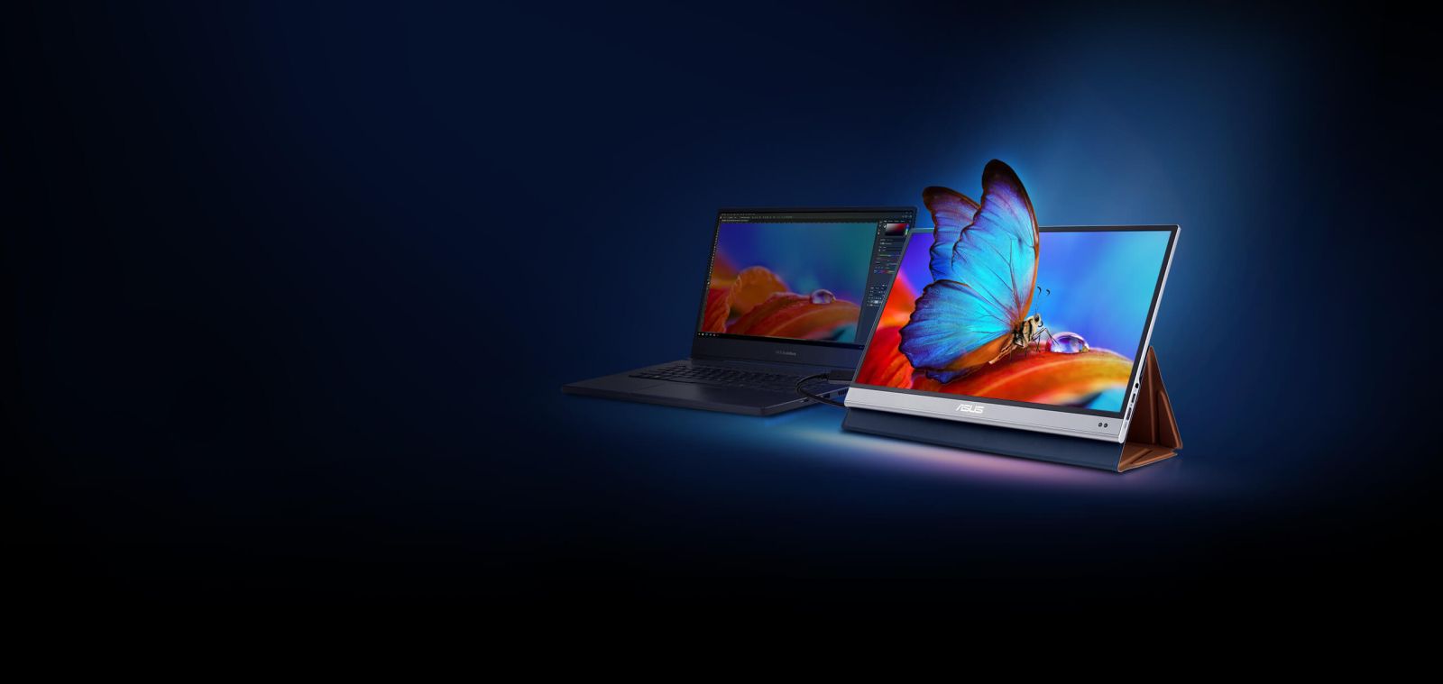 Монитор Asus ZenScreen MQ16AH, преносим, 15.6" (39.62 cm) OLED панел, Full HD, 1ms, 400 cd/m2, Mini HDMI, USB Type-C - характеристика 1