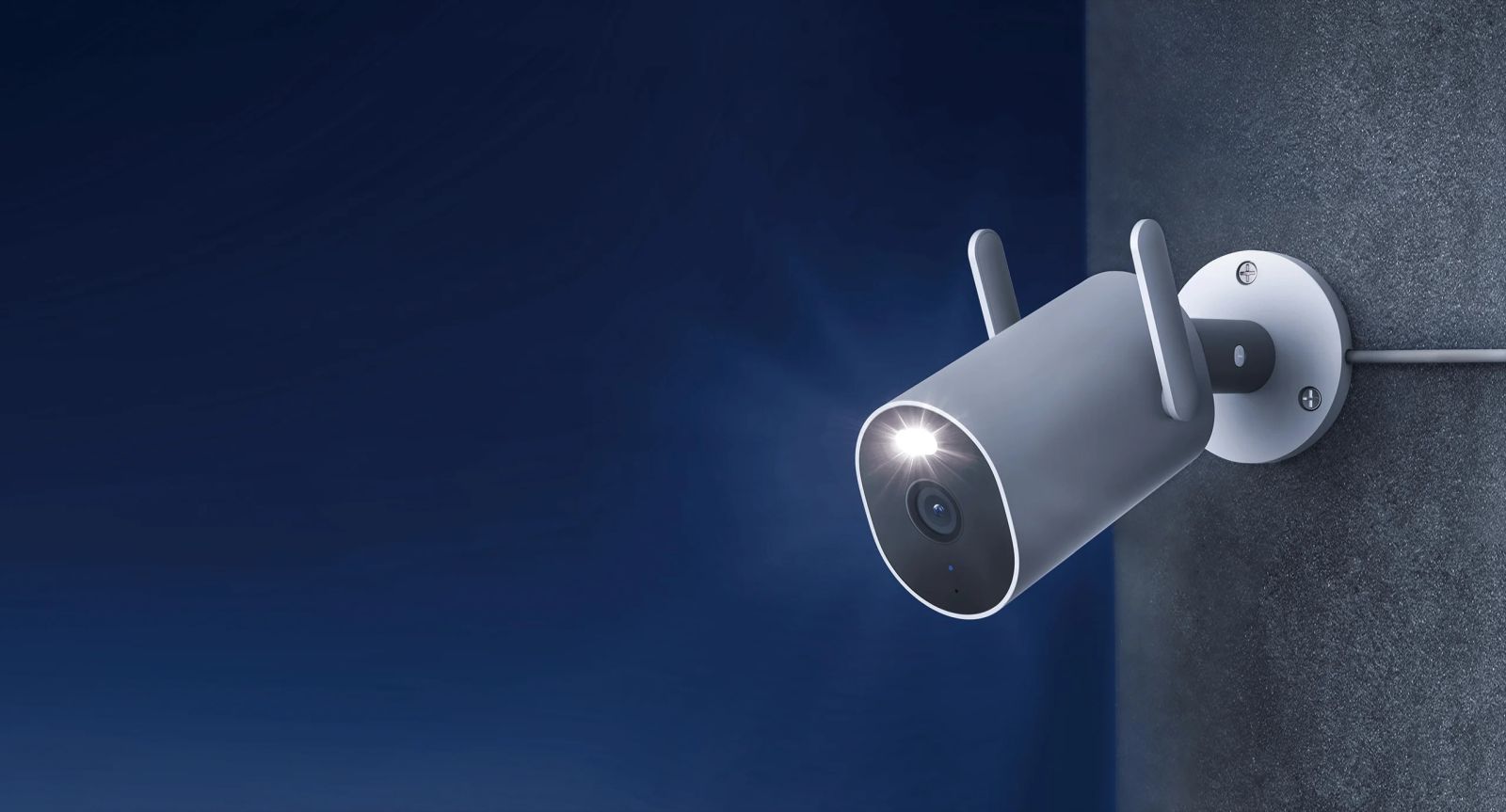 IP камера Xiaomi Outdoor Camera AW300, насочена "bullet" камера, 3 Mpix (2304x1296), 2mm обектив, H.265, IR нощно виждане, външна, Wi-Fi, microSD до 256GB - характеристика 1