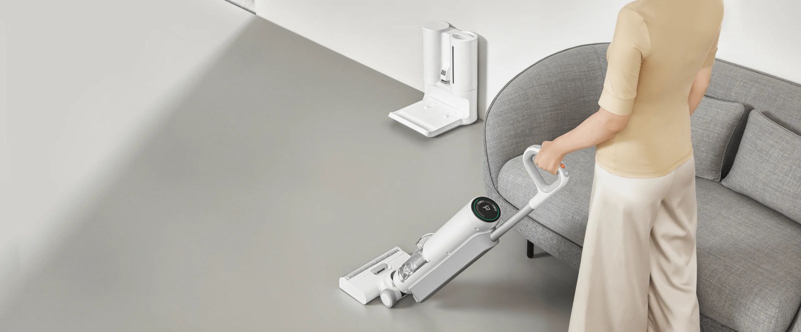 Прахосмукачка Xiaomi Truclean W10 Ultra Wet Dry (BHR6256EU), вертикална, безжична, сухо и мокро чистене, 220W, 3л. капацитет на резервоара, до 35 мин. време на работа, бяла - характеристика 8