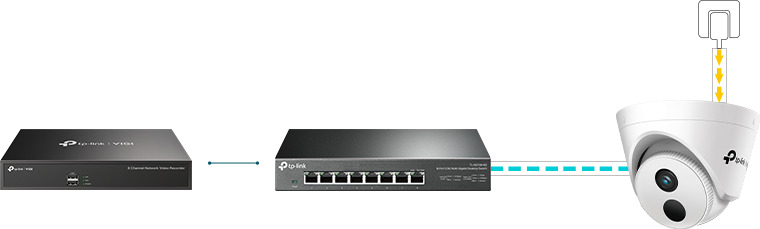 IP камера TP-Link VIGI C440I, куполна камера, 4Mpix(2560x1440@30fps), 2.8mm обектив, H.265+/H.265/H.264+/H.264, IR осветеност (до 30 метра), за вътрешен монтаж, RJ-45, PoE (802.3af/at) - характеристика 5