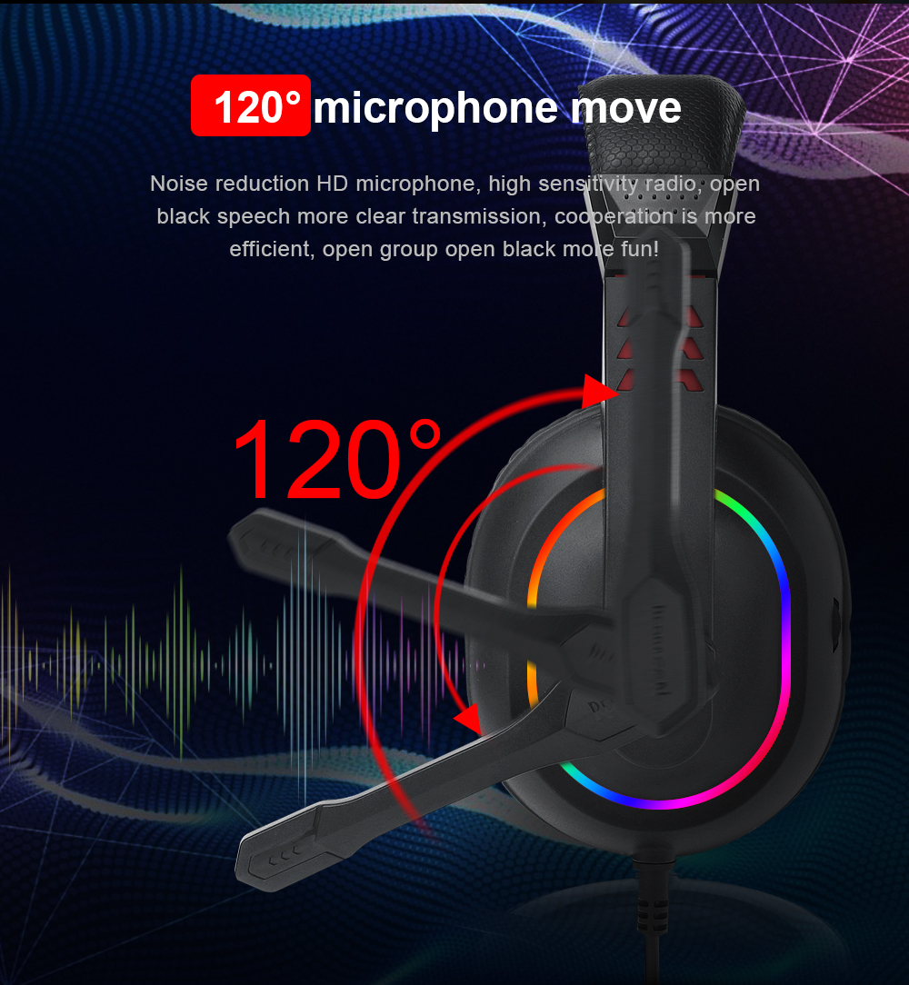 Слушалки Redragon Ares H120-RGB, микрофон, Crystal Clear аудио, RGB подсветка, AUX, USB, черен - характеристика 3