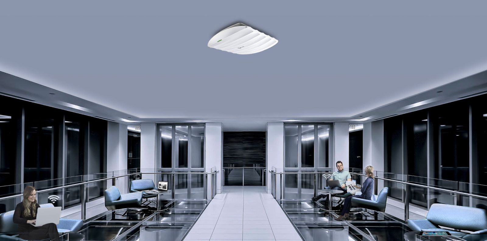 Точка за достъп TP-Link EAP223, 2.4GHz (450Mpbs)/ 5GHz (867Mbps), 1x 10/100/1000 RJ-45 PoE, 3x вътрешни антени - характеристика 1