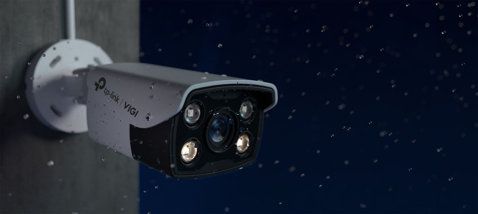 IP камера TP-Link VIGI C330(2.8mm), насочена "bullet" камера, 3Mpix(2304x1296@30FPS), 2.8mm обектив, H.265+/H.265/H.264+/H.264, IR осветеност (до 30 метра), външна IP67, PoE, микрофон - характеристика 6