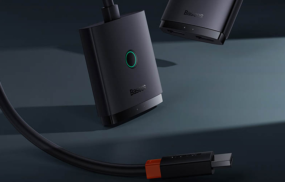 HDMI сплитер Baseus AirJoy 2 в 1, от 2x HDMI(ж) към 1x HDMI(ж) - характеристика 1