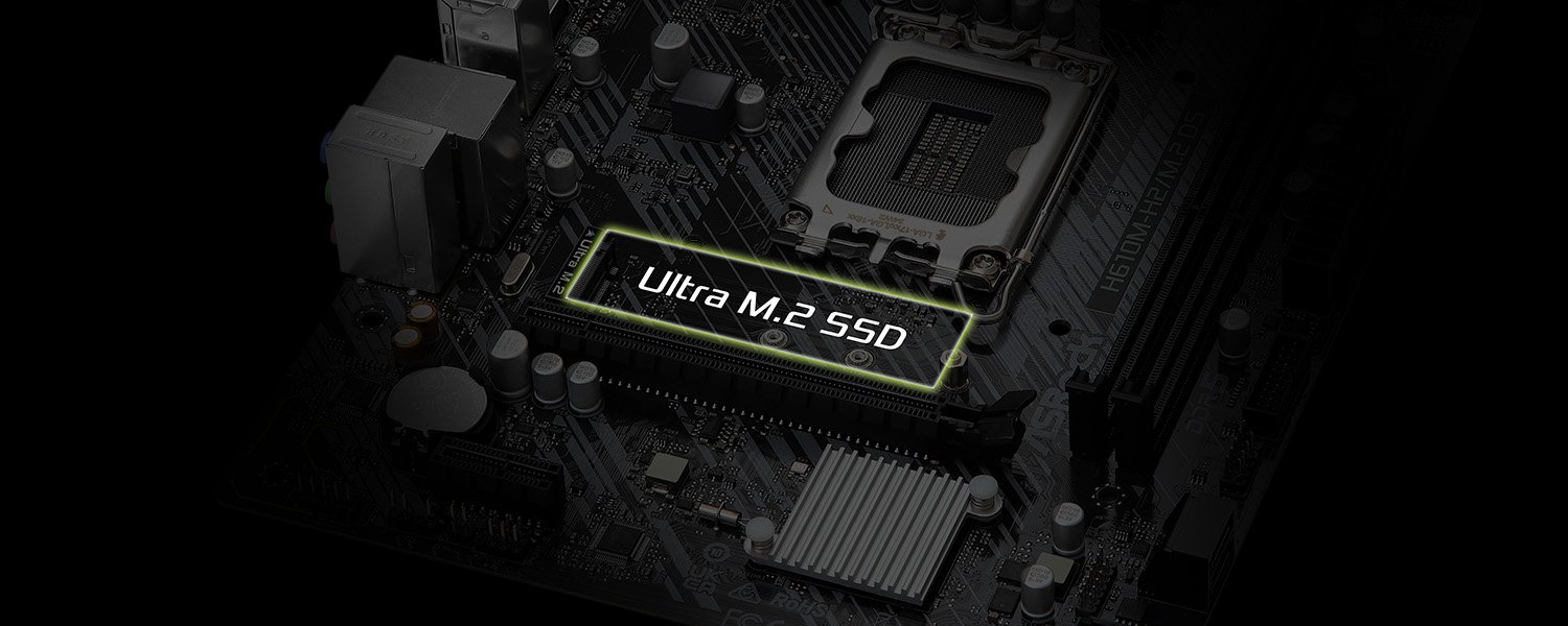 Дънна платка ASRock H610M-H2/M.2, H610, LGA 1700, DDR5, PCI-E 4.0 (HDMI), 4x SATA 6Gb/s, 1x M.2, 2x USB 3.2 Gen1, Micro ATX - характеристика 2