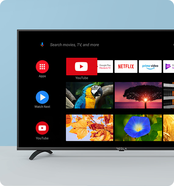 Телевизор Tesla 50E635SUS, 50" (127cm) 4K/UHD LED Smart TV, HDR10, DVB-T/T2/C/S/S2, Wi-Fi, Bluetooth, LAN, HDMI, USB - характеристика 3