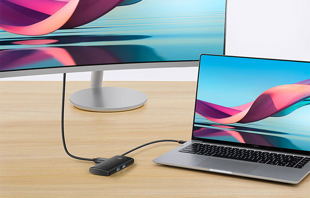 Докинг станция Baseus WKQX080301, от USB C към 1x USB C (PD), 2x USB A, 1x HDMI, 1x SD/MicroSD четец, черна - характеристика 2