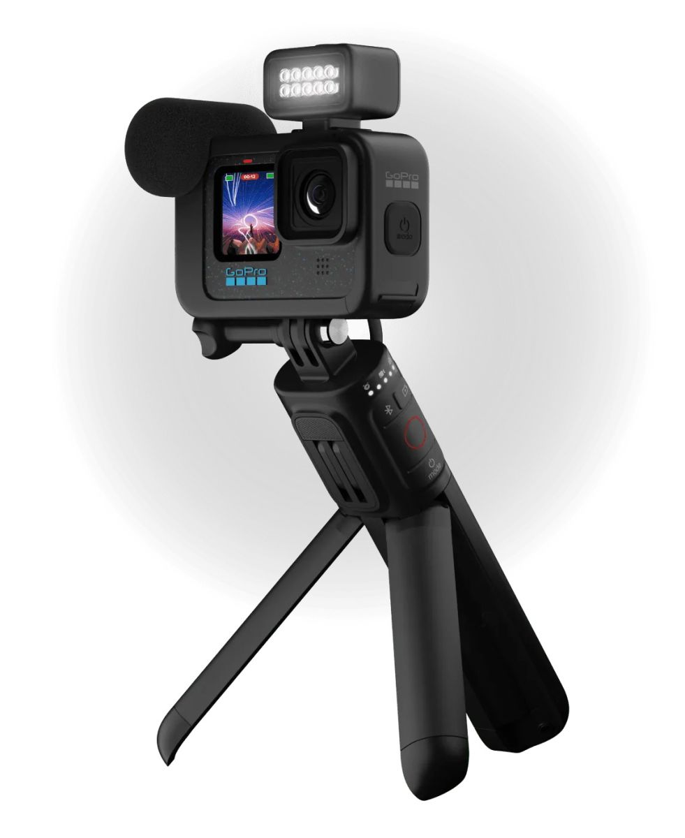 Екшън камера GoPro HERO12 Black Creator Edition, камера за екстремен спорт, 5.3K@60fps, 2.27" (5.76 cm) заден сензорен дисплей/1.4" (3.55 cm) преден дисплей, HyperSmooth 6.0 стабилизация, 8x Slow motion, Bluetooth, USB-C, Wi-Fi, SDCard, черна - характеристика 8