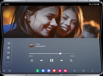 Смартфон Samsung Galaxy Z Fold5 (черен), 7.6" (19.3 cm) Foldable Dynamic AMOLED 2X дисплей, осемядрен SM8550 Snapdragon 8 Gen 2 3.36GHz, 12GB RAM, 256GB Flash памет, 50.0 MPix + 10.0 MPix + 12.0 MPix & 10.0 MPix + 4.0 MPix, Android, 253g - характеристика 5