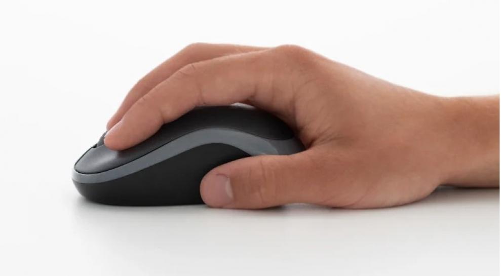 Мишка Logitech M185, оптична (1000 dpi), безжична, USB, сива - характеристика 2