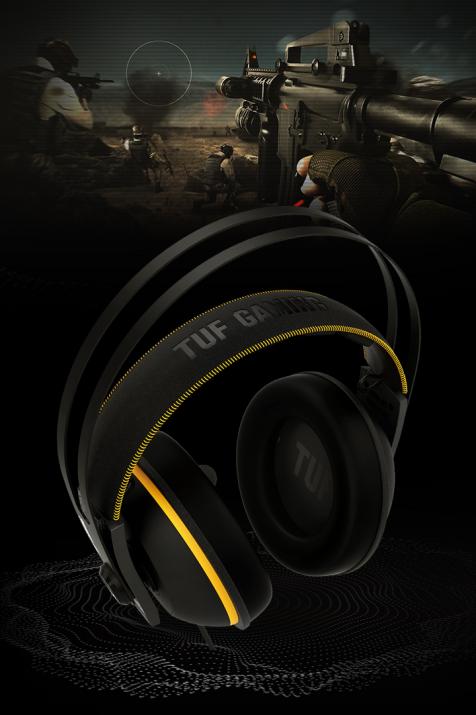 Слушалки Asus TUF Gaming H7 (90YH01MY-B8UA00), USB, микрофон, 53mm неодимови говорители, черни - характеристика 4