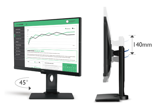 Монитор BenQ BL2780T (9H.LGYLA.FPE), 27" (68.58 cm) IPS панел, Full HD, 5ms, 20 000 000 : 1, 250cd/m2, DisplayPort, HDMI, VGA - характеристика 3