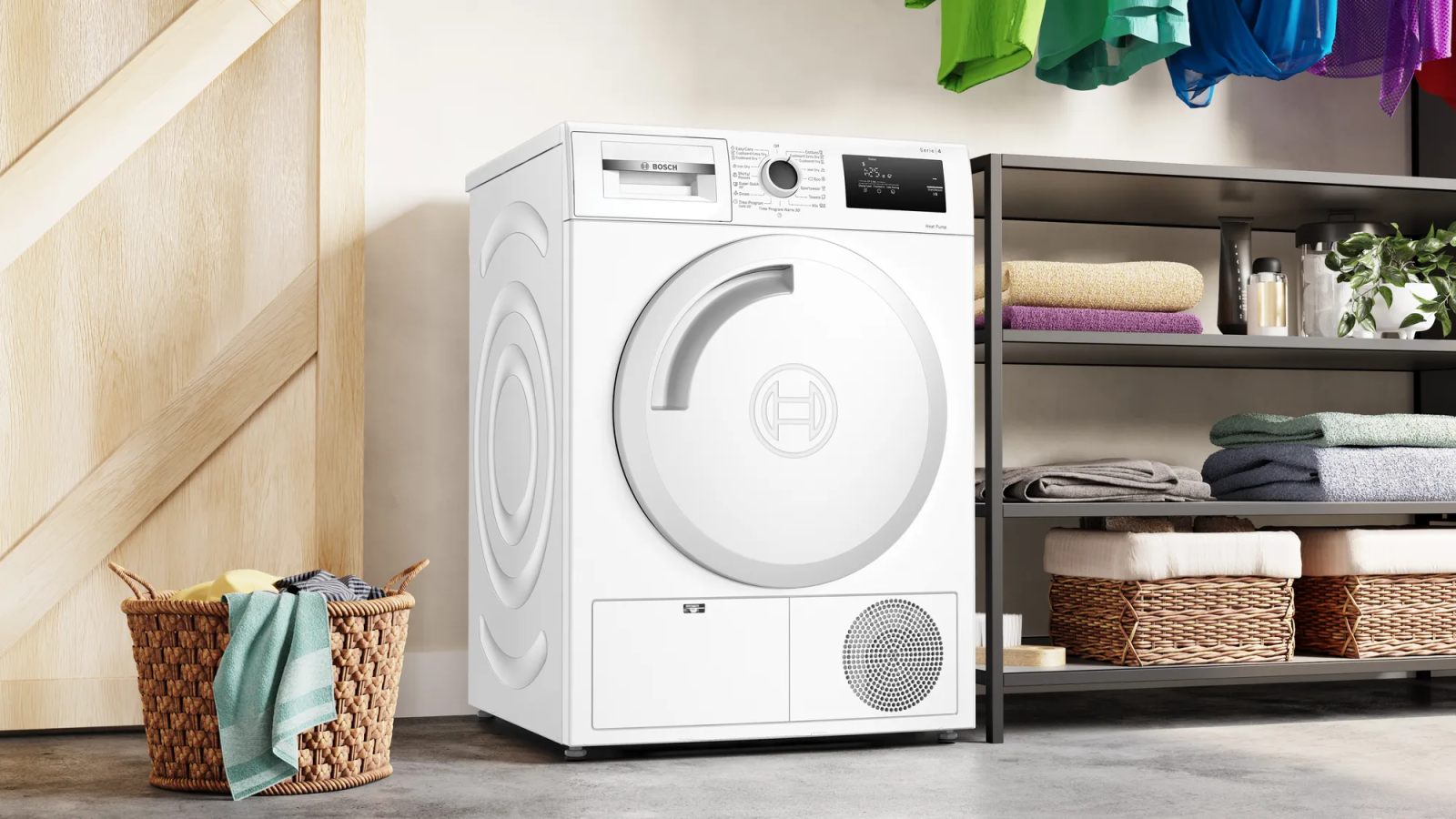 Сушилня Bosch WTH83002BY, 7 кг. капацитет, свободностояща, 59.5 см ширина, LED дисплей, бяла - характеристика 1