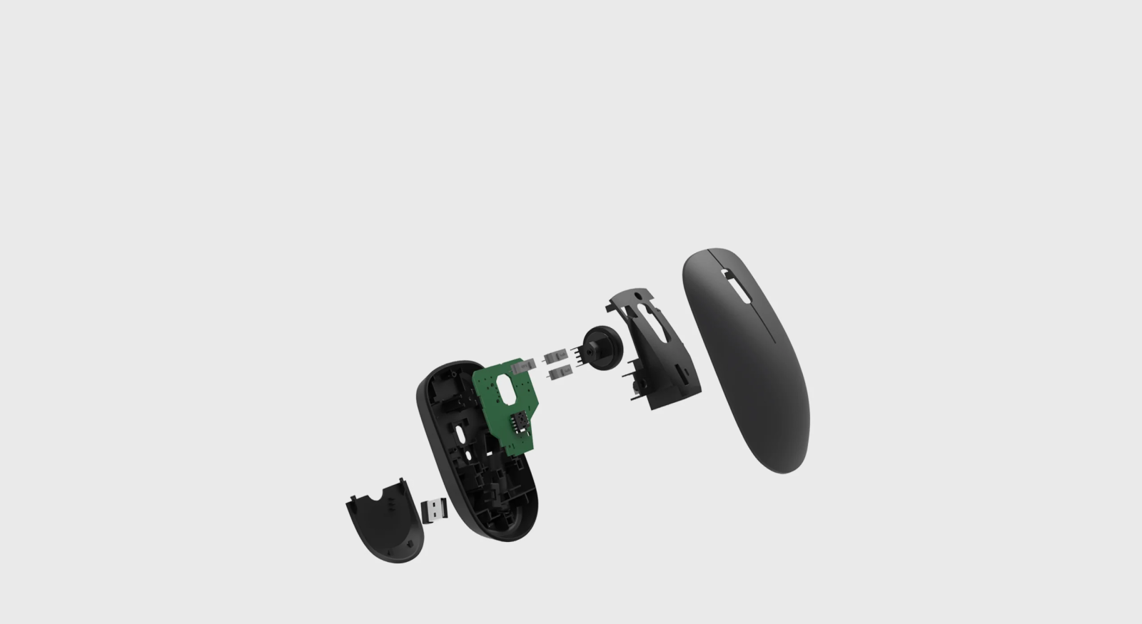 Мишка Xiaomi Mi Wireless Mouse Lite, оптична (1000 dpi), безжична, USB, черна - характеристика 2