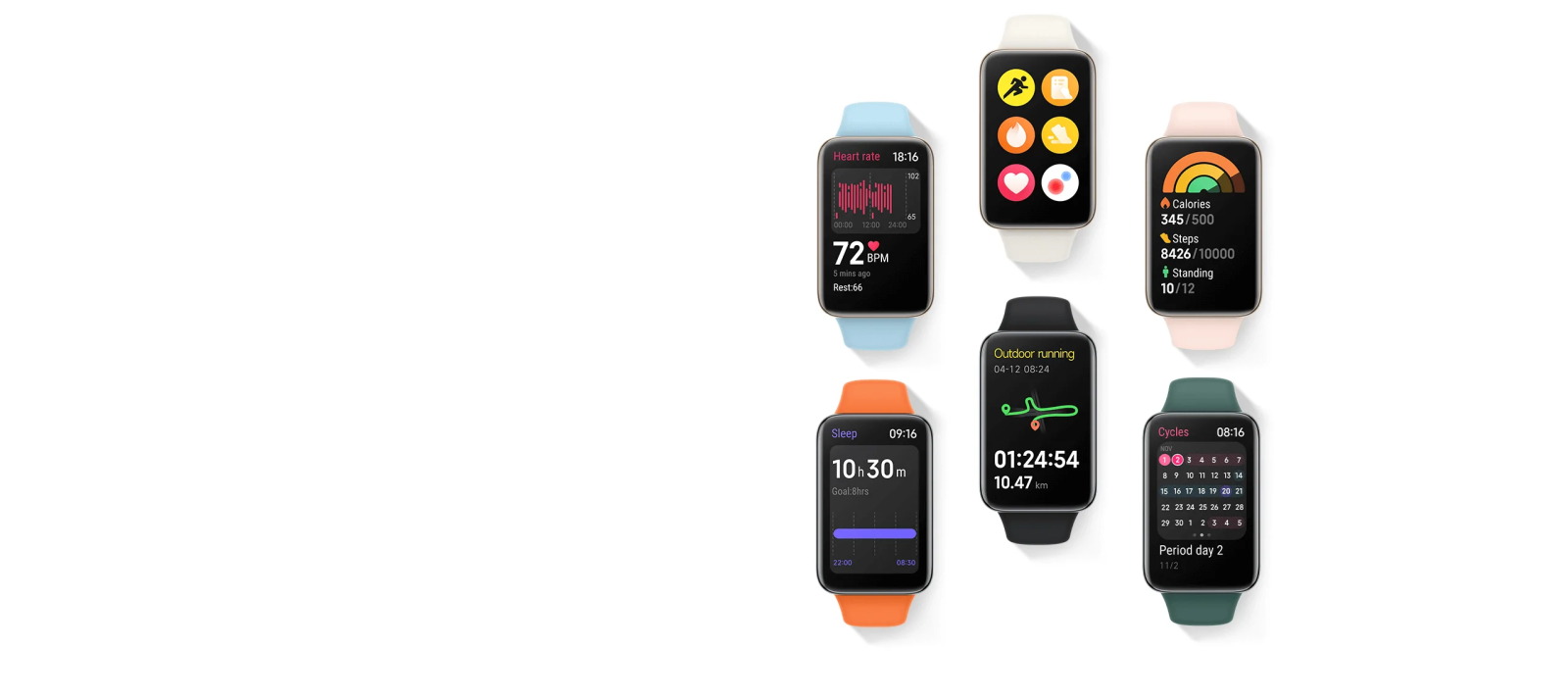 Смарт часовник Xiaomi Mi Smart Band 7 Pro, 1.64" (4.16 cm) AMOLED дисплей, 110+ fitness modes, Heart rate monitoring, SpO tracking, черен - характеристика 2