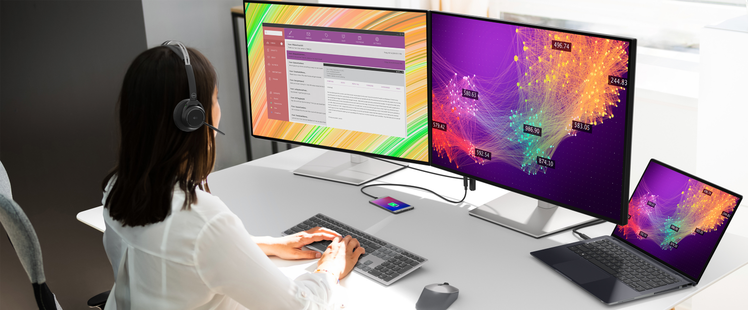 Монитор Dell U3023E, 30" (76.2 cm) IPS панел, WQXGA, 8ms, 400 cd/m2, 1000:1, DisplayPort, HDMI, USB-C 3.2 Gen 2, LAN - характеристика 2