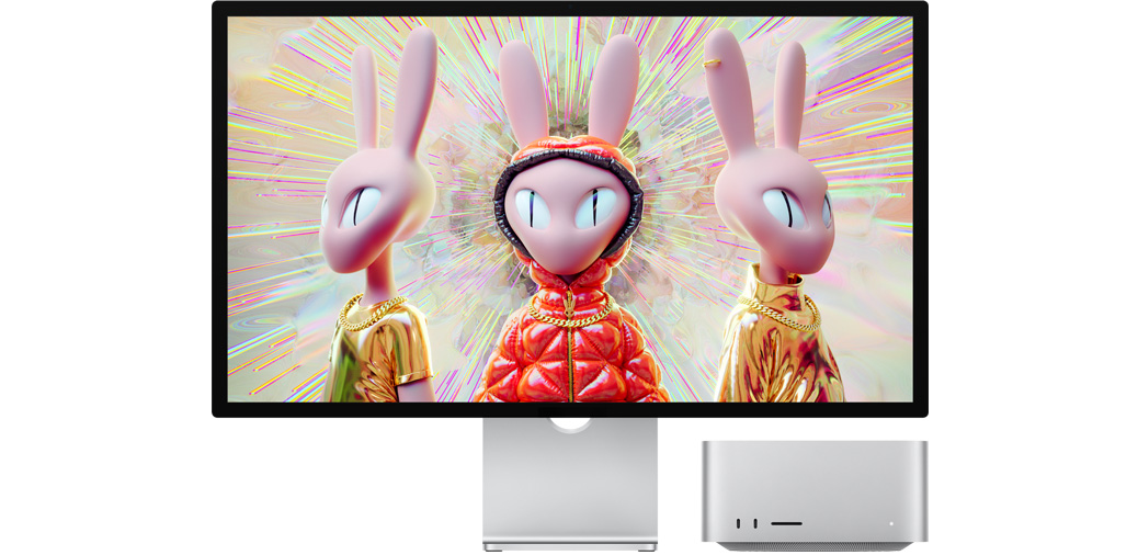 Монитор Apple Studio Display Standard Glass (MK0Q3Z/A), 27" (68.58 cm) IPS панел, 5K, 600cd/m2, Thunderbolt 3, USB C, Tilt- and Height-Adjustable Stand - характеристика 1