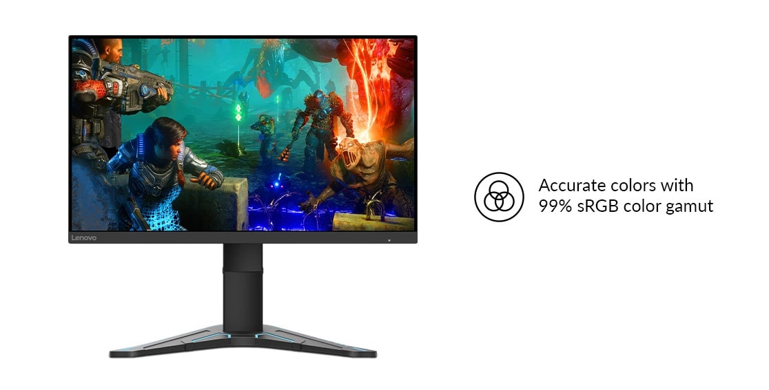 Монитор Lenovo G24-20 (66CFGAC1EU), 23.8" (60.45 cm) IPS панел, 144Hz (165Hz OC), Full HD, 0.5 ms (MPRT), 350cd/m2, DisplayPort, HDMI - характеристика 2