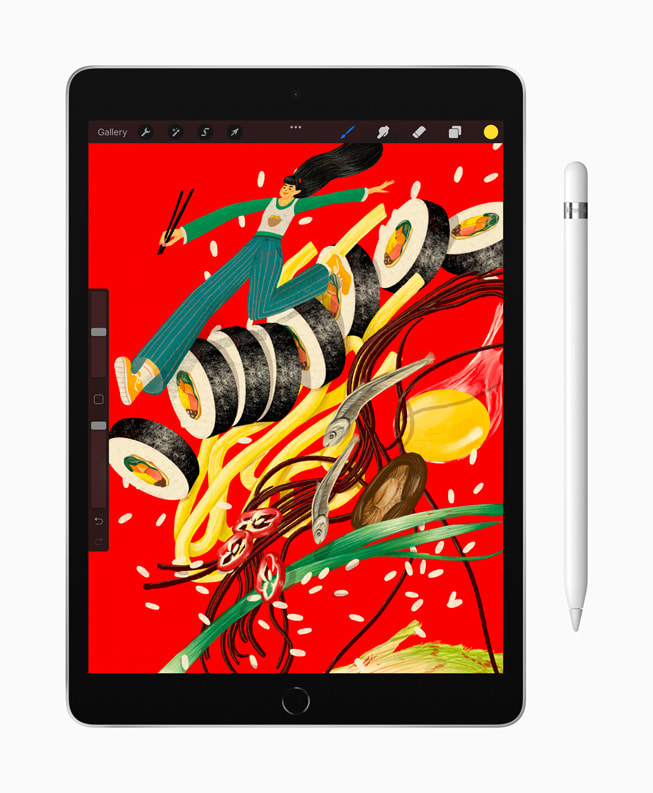 Таблет Apple iPad 9 Wi-Fi (MK2L3HC/A)(сребрист), 10.2" (25.91 cm) Retina IPS LCD дисплей, шестядрен Apple A13 Bionic 2.65 GHz, 3GB RAM, 64GB GB eMMC, 8.0 & 12.0 Mpix камера, iPadOS 15 - характеристика 2