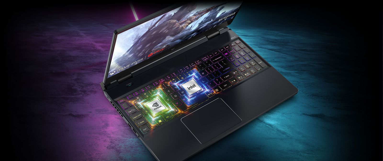 Лаптоп Acer Predator Helios 300 PH317-56-7929 (NH.QGFEX.002), четиринадесетядрен Intel Core i7-12700H 2.3/4.7GHz, 17.3" (43.94 cm) QHD IPS 165Hz Anti-Glare Display & GeForce RTX 3070 8GB, (mDP), 16GB DDR5, 1TB SSD, Windows 11 Home - характеристика 2