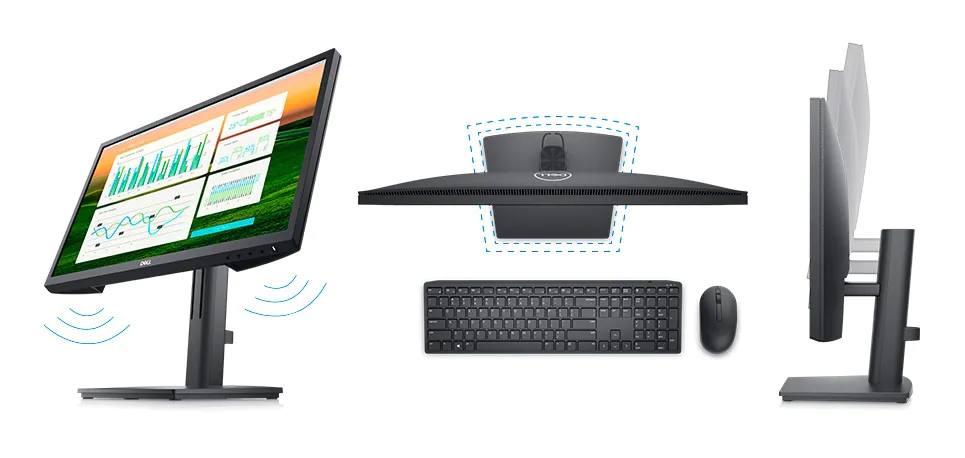 Монитор Dell E2222HS (210-AZKV), 21.5" (54.61 cm) VA панел, Full HD, 5ms, 3 000:1, 250cd/m2, DisplayPort, HDMI, VGA - характеристика 2
