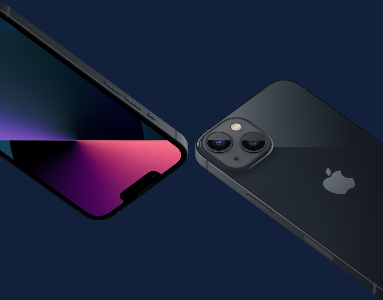 Смартфон Apple iPhone 13 (черен), 6.1" (15.49 cm) Super Retina XDR OLED дисплей, шестядрен Apple A15 Bionic 3.22 GHz, 4GB RAM, 128GB Flash памет, 12.0 + 12.0 & 12.0 MPix камера, iOS, 174 g - характеристика 2