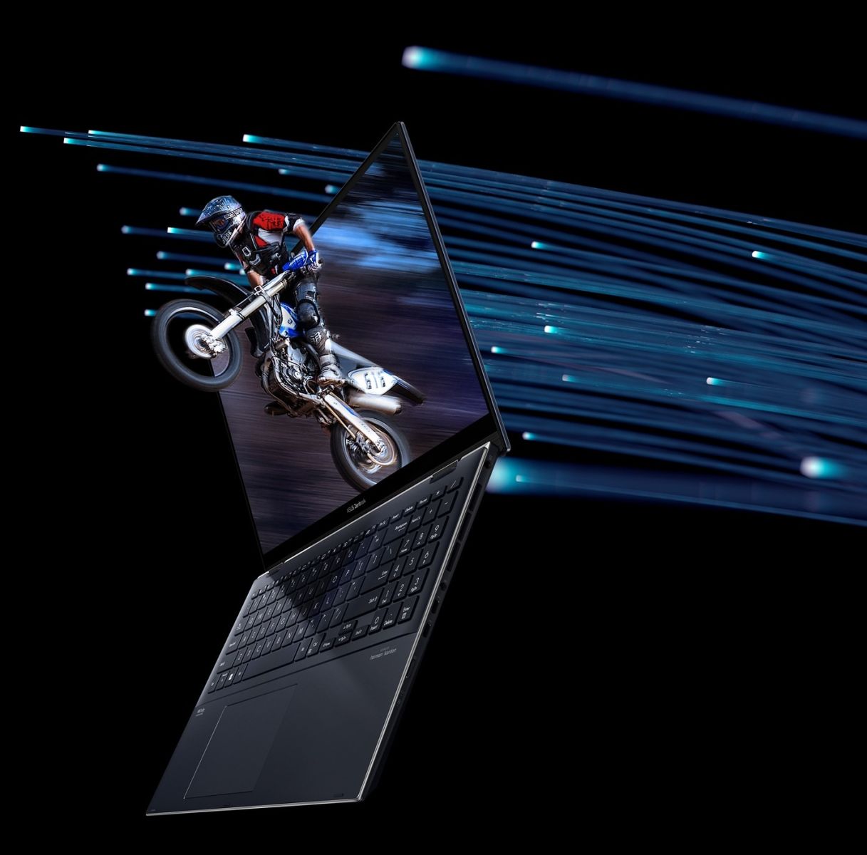Лаптоп Asus Zenbook Pro 15 Flip UP6502ZD-OLED-M731X (90NB0W32-M00200), четиринадесетядрен Intel Core i7-12700H 2.3/4.7GHz, 15.6" (39.62 cm) 2.8K OLED 120Hz Touchscreen Display & Intel Arc A370M 4GB, (HDMI), 16GB DDR5, 1TB SSD, Windows 11 - характеристика 2