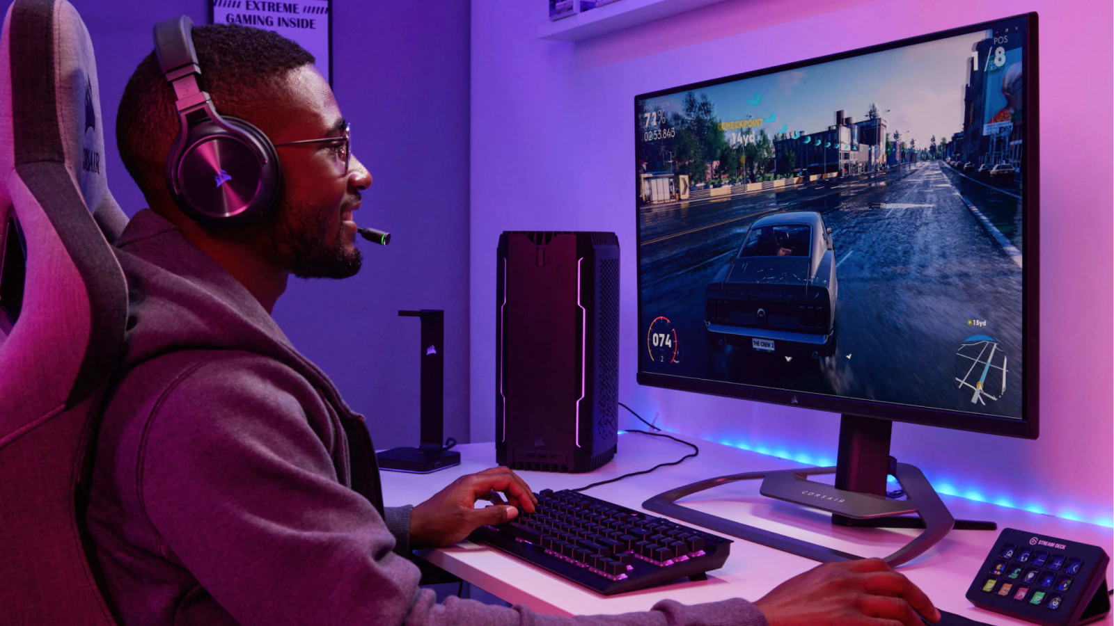 Монитор Corsair XENEON 32QHD165, 32" (81.28 cm) IPS панел, 165Hz, QHD, 1ms, 400 cd/m2, DisplayPort, HDMI, USB-C - характеристика 2