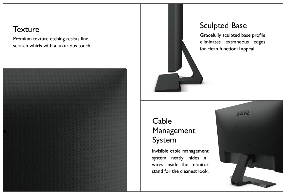 Монитор BenQ GL2780E (9H.LJ6LB.VFE), 27" (68.58 cm) TN панел, 75Hz, Full HD, 1ms, 12 000 000:1, 300cd/m2, DisplayPort, HDMI, DVI, VGA - характеристика 2