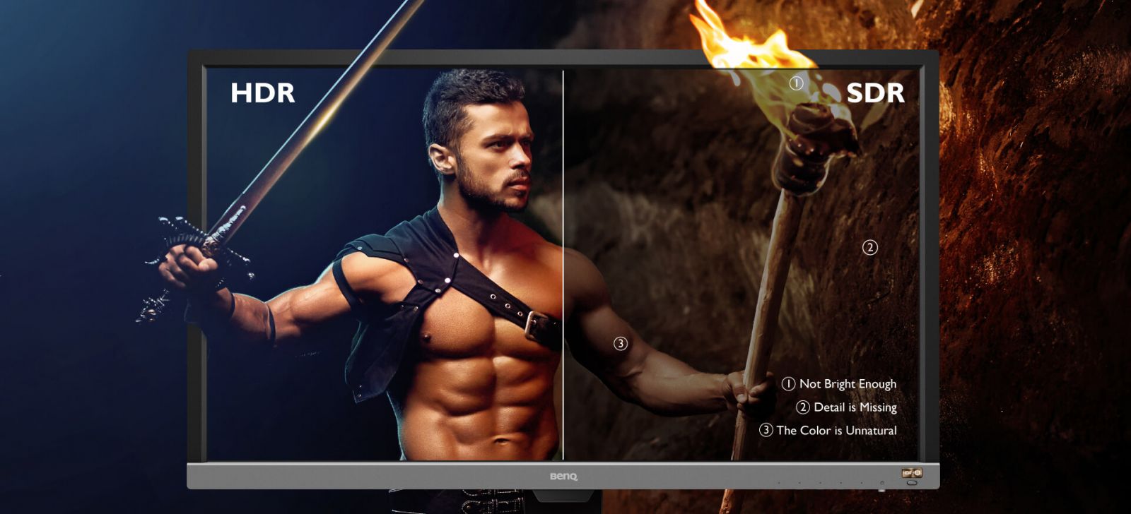 Монитор BenQ EL2870U (9H.LGTLB.QPE), 28" (71.12 cm) TN панел, 4K/UHD, 1ms, 12 000 000:1, 300cd/m2, DisplayPort, HDMI - характеристика 2