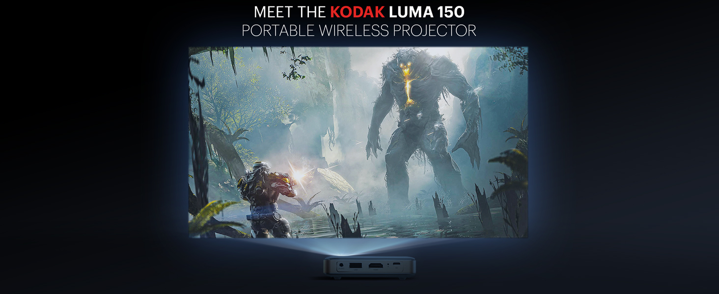 Проектор Kodak Luma 150, преносим, DLP, 720 x 1080, 1500:1, 150 lm, HDMI, USB, Wi-Fi, MicroSD - характеристика 2
