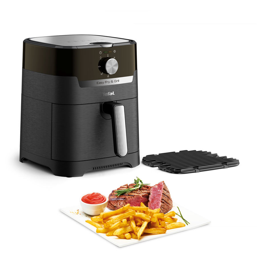 Фритюрник с горещ въздух Tefal Easy fry & Grill EY501815, вместимост 4.2 l, таймер, 1400W - характеристика 1