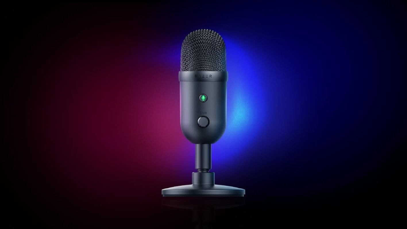 Микрофон Razer Seiren V2 X (RZ19-04050100-R3M1), USB, със стойка, 20Нz~20kНz, вграден shock absorber, черен - характеристика 1