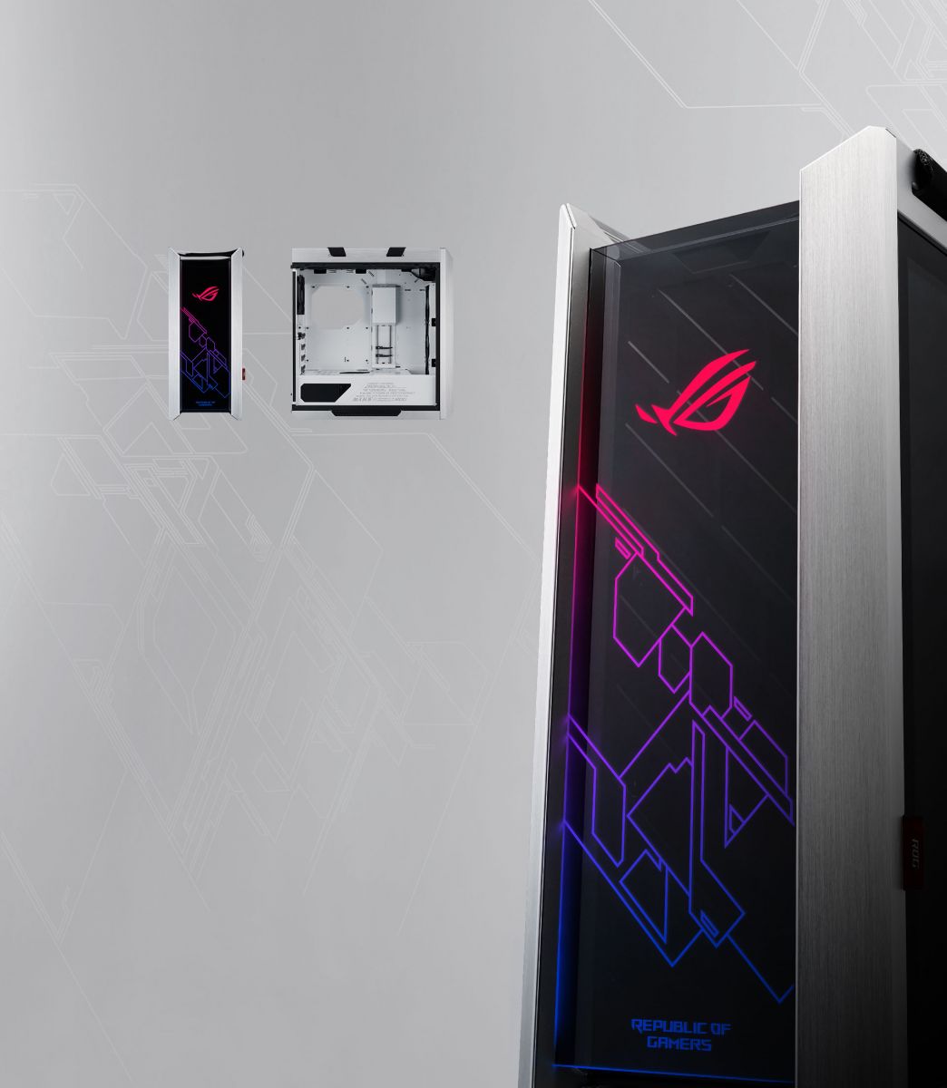 Кутия Asus ROG Strix Helios White Edition, ATX/micro ATX/Mini ITX/EATX, USB 3.1 Type C Gen 2, AURA SYNC RGB, бяла, без захранване - характеристика 2