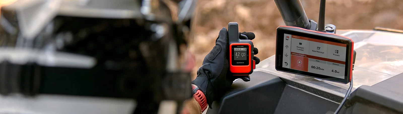 Навигация Garmin Tread (010-02406-10), 5.5" (13.9 cm) дисплей, GPS, Wi-Fi, Bluetooth, 32GB вградена памет, до 6 часа време за работа, microSD слот до 256GB, IPX7, карти на Европа, Африка, Близкия изток, Северна, Южна Америка, Австралия, Нова Зеландия - характеристика 13