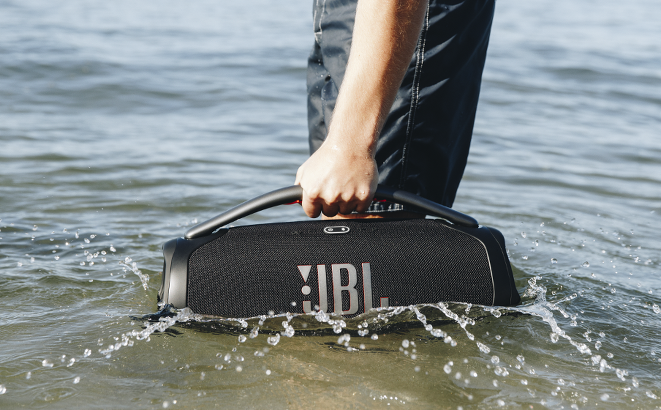Тонколона JBL Boombox 3, 2.0, 80W RMS, безжична, Bluetooth 5.3/AUX, камуфлаж, IPX67, JBL PartyBoost - характеристика 3