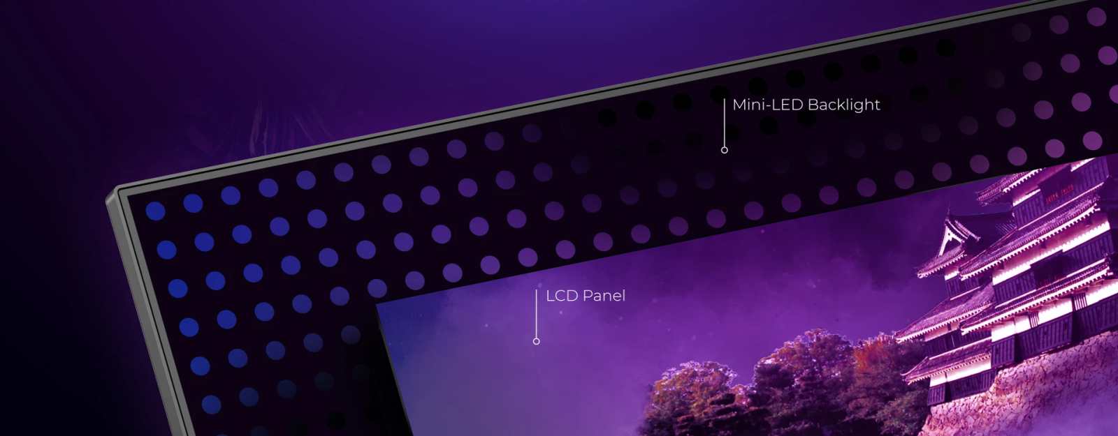 Монитор AOC AG344UXM, 34" (86.36 cm) IPS панел, 170Hz, UWQHD, 1ms, 80M:1, 1000 cd/m2, DisplayPort, HDMI, USB-C - характеристика 3