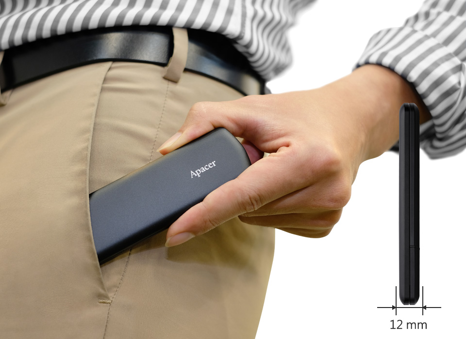 Памет SSD 250GB Apacer AS721, външна, USB 3.2 Type C, скорост на четене 530MB/s, скорост на запис 500MB/s - характеристика 3