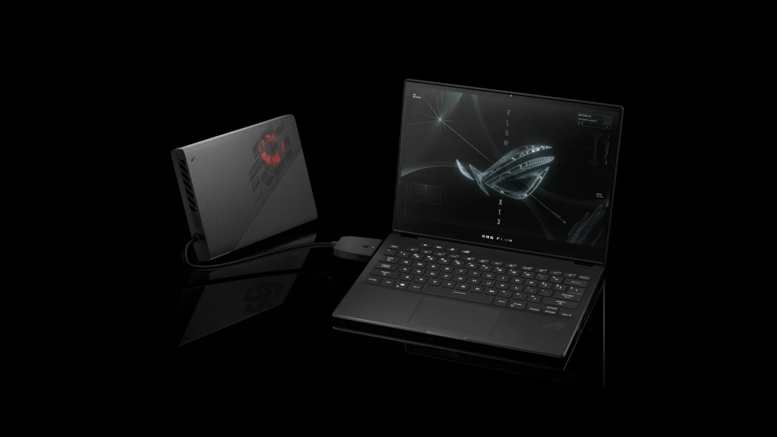 Лаптоп Asus ROG Flow X13 GV301RC-LJ106W (90NR0A41-M005H0), осемядрен AMD Ryzen 9 6900HS 3.3/4.9GHz, 13.4" (34.036 cm) Full HD+ 120Hz Glare Touchscreen Display & GF RTX 3050 4GB, (HDMI), 16GB DDR5, 1TB SSD, 2x USB 3.2 Gen 2 Type C, Windows 11 Home - характеристика 3