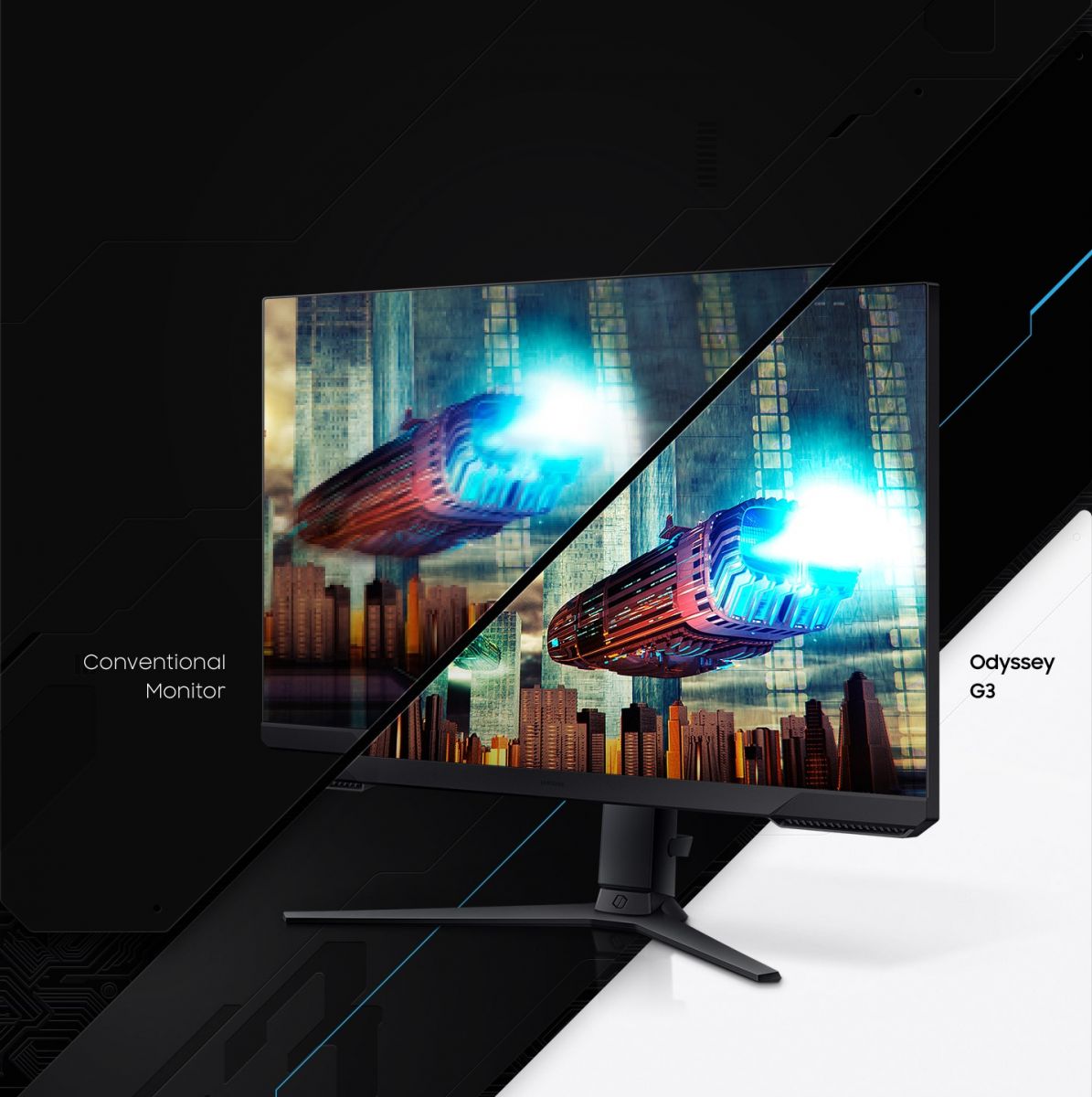 Монитор Samsung LS-24AG300 (2021) (LS24AG300NUXEN), 24" (60.96 cm) VA панел, 144Hz, Full HD, 1ms, 250cd/m2, DisplayPort, HDMI - характеристика 3