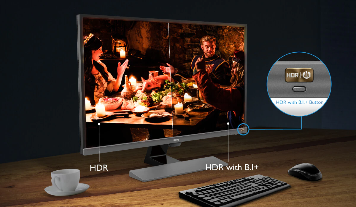 Монитор BenQ EL2870UE (9H.LGTLB.FPE), 28" (71.12 cm) TN панел, 4K/UHD, 1ms (GtG), 12 000 000:1, 300cd/m2, DisplayPort, HDMI - характеристика 3