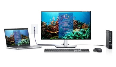 Монитор Dell U2422HE (210-AYUL), 24" (60.96 cm) IPS панел, Full HD, 5ms, 250 cd/m², DisplayPort, HDMI, USB Type C, RJ-45 - характеристика 2