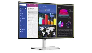 Монитор Dell U2722DE (210-AYUJ), 27" (68.58 cm) IPS панел, Quad HD, 5ms, 350 cd/m2, DisplayPort, HDMI, USB Type C, RJ-45 - характеристика 4