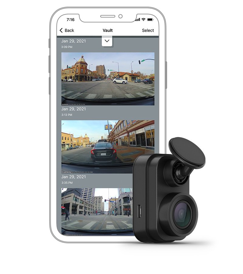 Видеорегистратор Garmin Dash Cam Mini 2, камера за автомобил, Full HD, микрофон, microSD слот до 256GB, USB, Wi-Fi, черна - характеристика 8